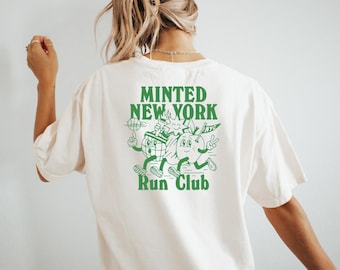 Minted New York Run Club Shirt | Relaxed Fit Running Tee | Casual Jogging Apparel | Gift for Runners and Marathon Lovers | Workout Shirt