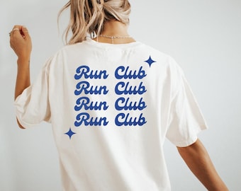 Run Club Shirt – Organic Cotton Unisex Running Tee – Perfect for Joggers, Marathon Runners, & Fitness Enthusiasts – Casual Sports Apparel