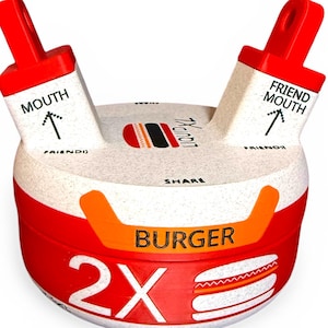 Marathon Game Inspired Drinkable Cheeseburger Prop – Novelty Storage Container – Burger Desk Decor – Fan Collectible - Bungie