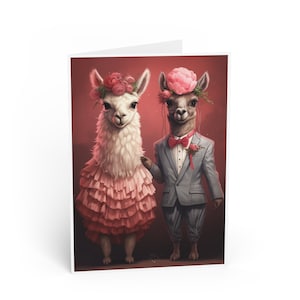 Funny & Cute Llama Valentine's Day Card