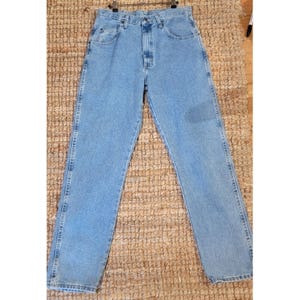 Wrangler Blues Light Wash Denim Jeans Classic Fit Men Size 34 X 34 STRAIGHT Leg image 1