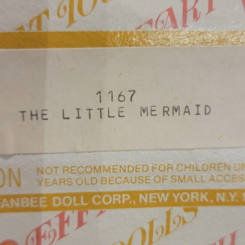 NEW VTG in orig. box Effanbee 11" The Little Mermaid Doll #1167 Storybook Coll. image 14