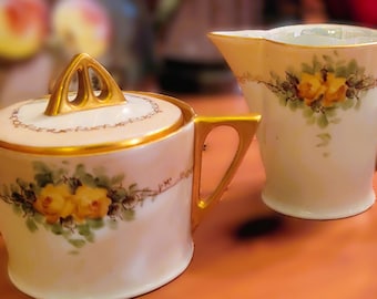 Hutschenreuther Selb Bavaria Porcelain 1929 Gold Encrusted Creamer