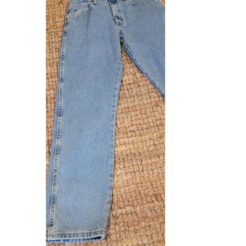 Wrangler Blues Light Wash Denim Jeans Classic Fit Men Size 34 X 34 STRAIGHT Leg image 2