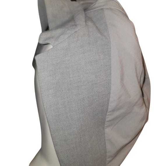 EXPRESS Light Heather Gray Single Button Blazer J… - image 7