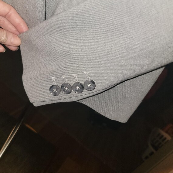 EXPRESS Light Heather Gray Single Button Blazer J… - image 17