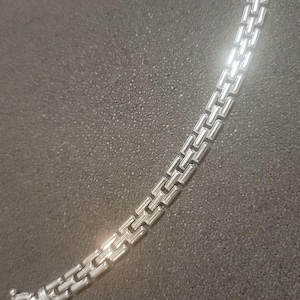 Fancy Milor Italy 925 sterlingzilveren panterschakelarmband 7,5&quot; Estate gesigneerd
