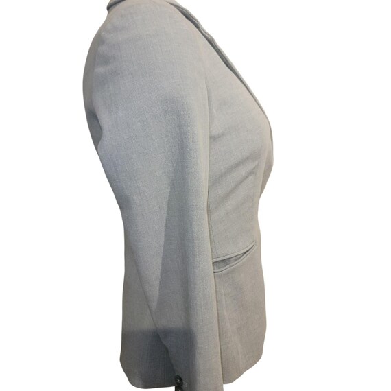 EXPRESS Light Heather Gray Single Button Blazer J… - image 14