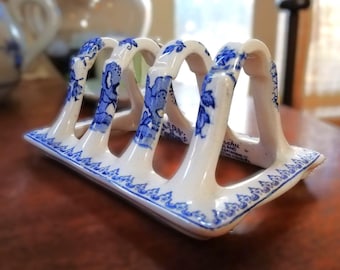 VTG Ironstone by Mason & Co Toast Rack Letter Hold English Staffordshire 1920s
