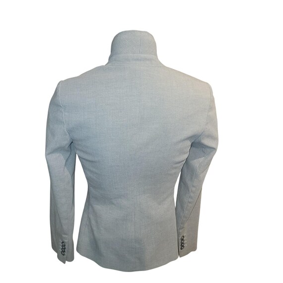 EXPRESS Light Heather Gray Single Button Blazer J… - image 4