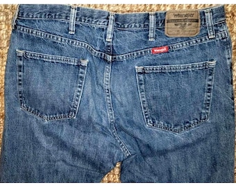 Wrangler メンズ プレミアム 5スタークオリティ レギュラーフィット デニム ストレートレッグ ブルー 36 x 29
