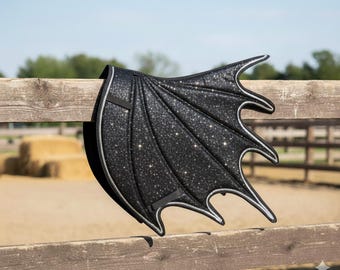 Dragon Horse Saddle Pad, Ear Bonnet & Horse Boot Set, Breathable, Shock Absorbing Equestrian Gear