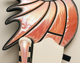 Holographic Dragon Wing Saddle Pad, Ear Bonnet, Boot Set, Halloween Costume