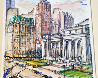 J. M. Gallais, Art "New York, 5th Ave."