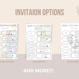 Baby Kleidung Anleitung (Einladung Insert) Monat für Monat