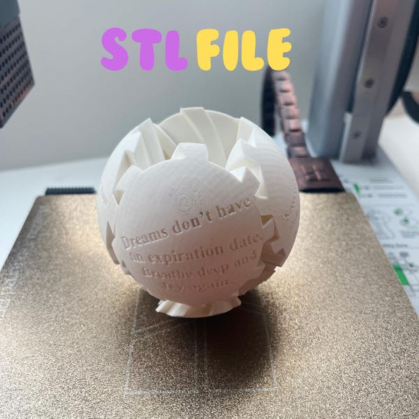 3d print gear ball stl free download