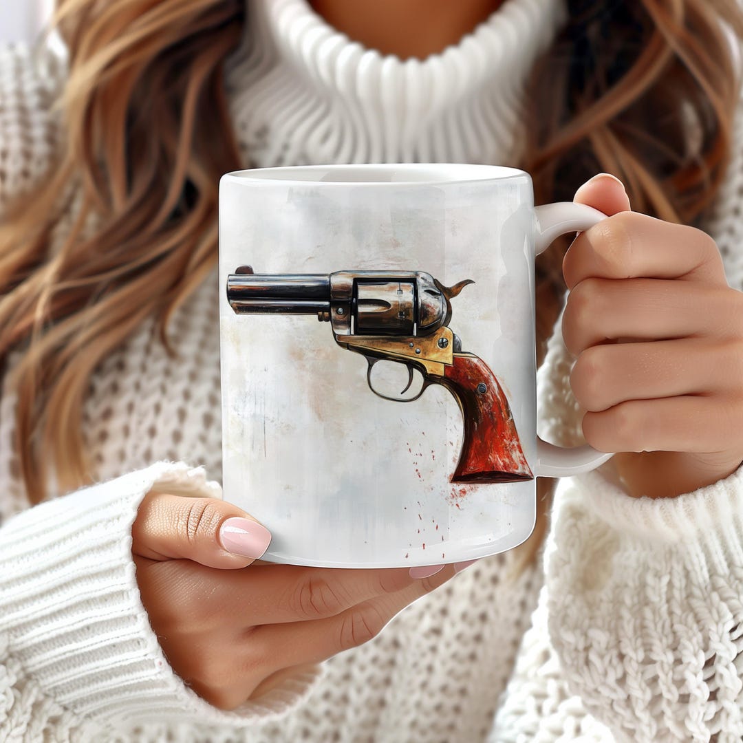 Revolver Tea Cup Rustic Revolver Mug, Hunting Gifts, Fathers Day Gift, Cabin Decor ...