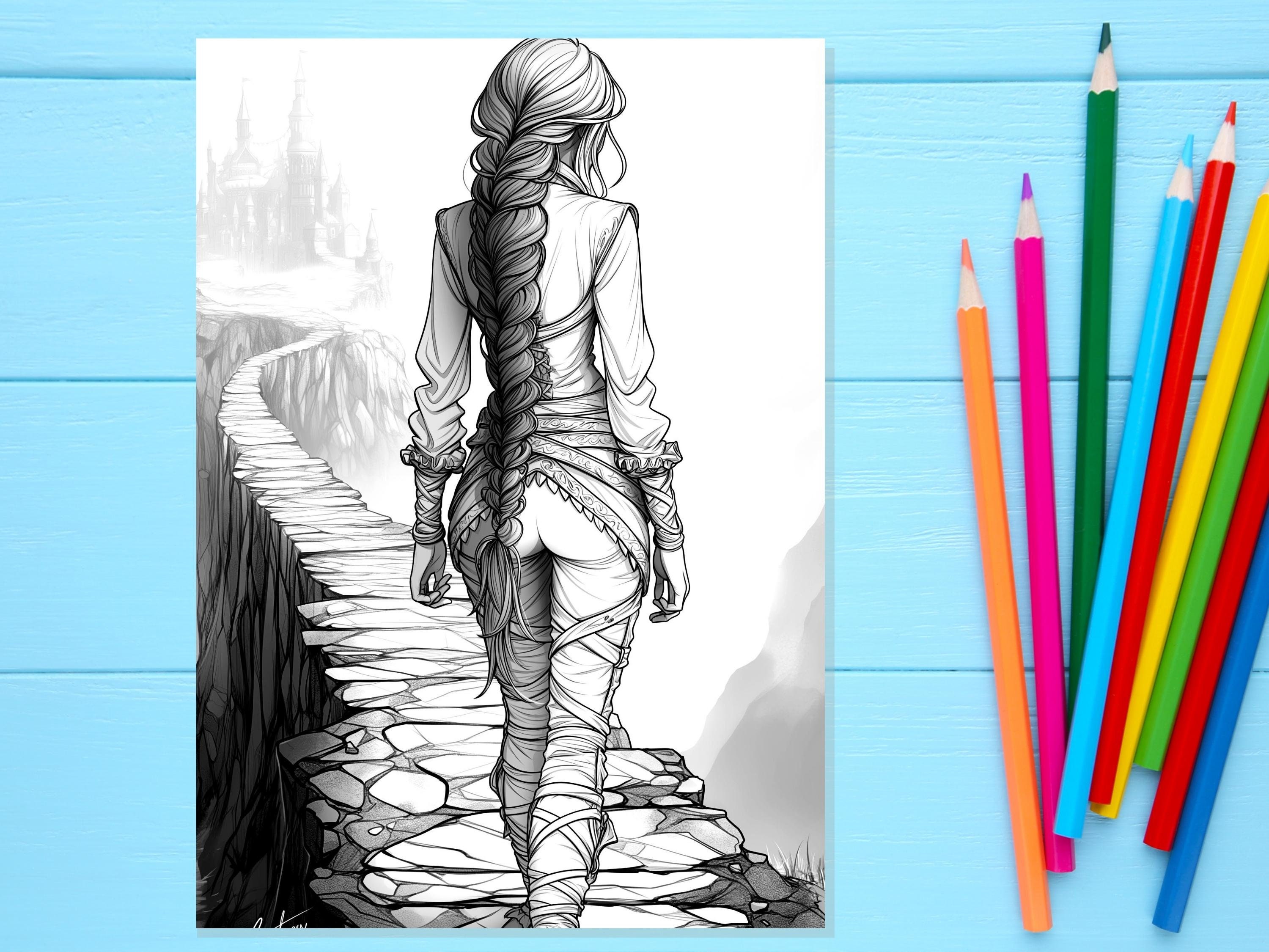 Fourth Wing Inspired Coloring Book, 31 Page Digital Colouring Pages
