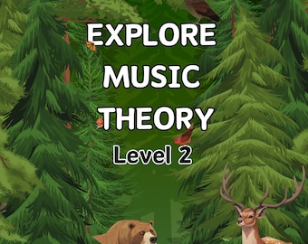 Teoría Musical Nivel 2 - LIBRO COMPLETO - PDF Imprimible - Hoja de Teoría Musical - Educación Musical en Casa - Música para Principiantes