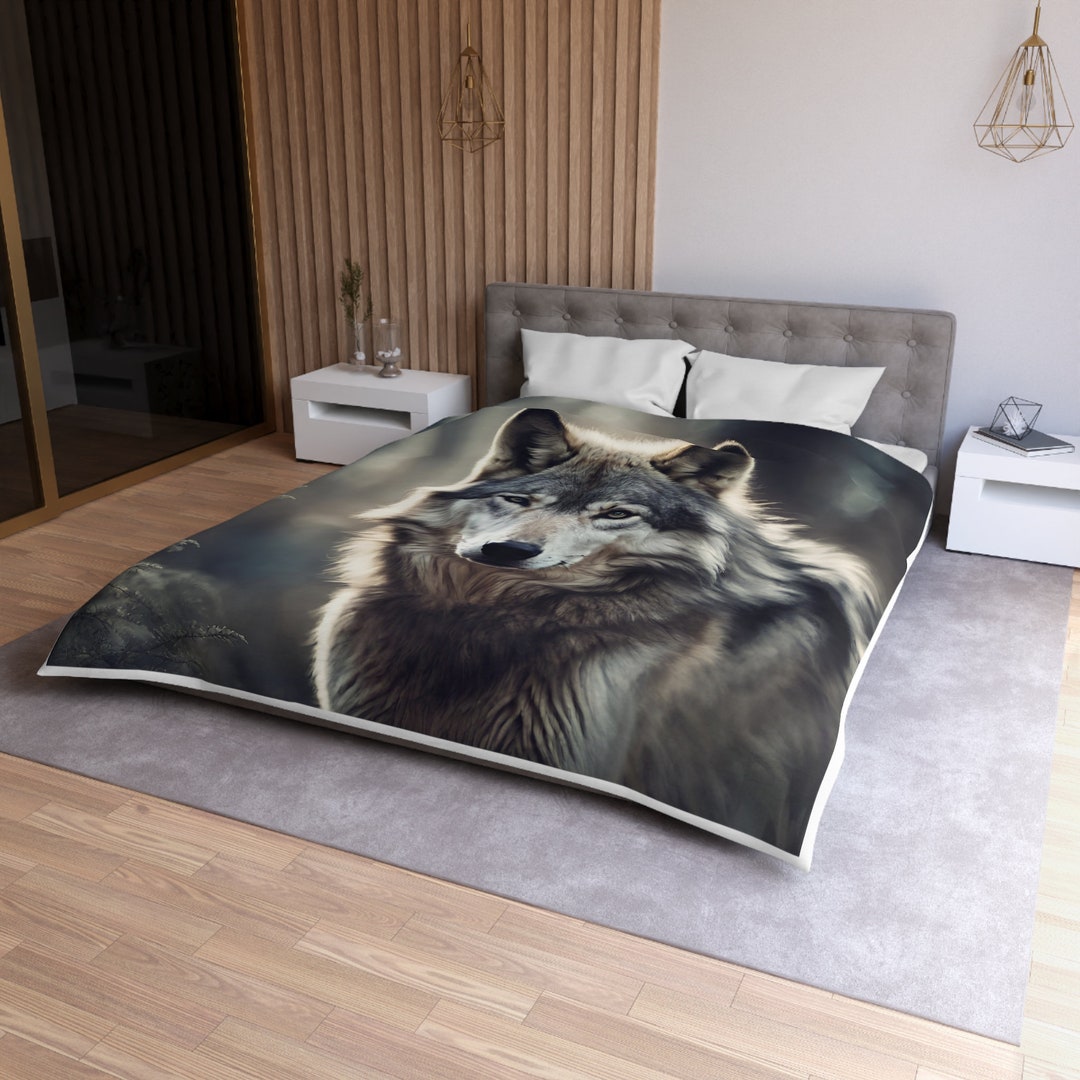 Wolf Duvet Cover Etsy