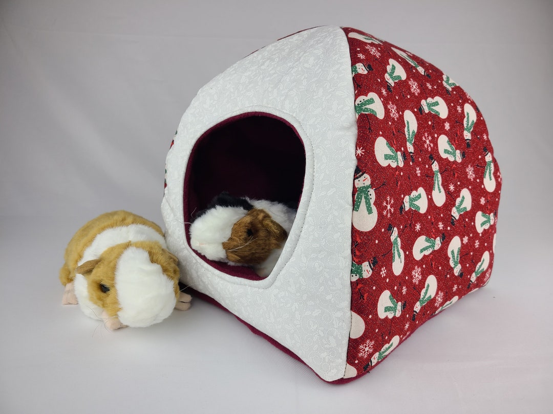 Guinea Pig Hidey Hut Antipill Fleece Washable Winter Etsy