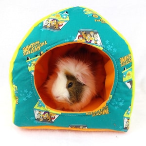 Guinea Pig Hidey Hut - Cozy Hut - Small Animals - Anti-Pill Fleece - Washable - New patterns available!
