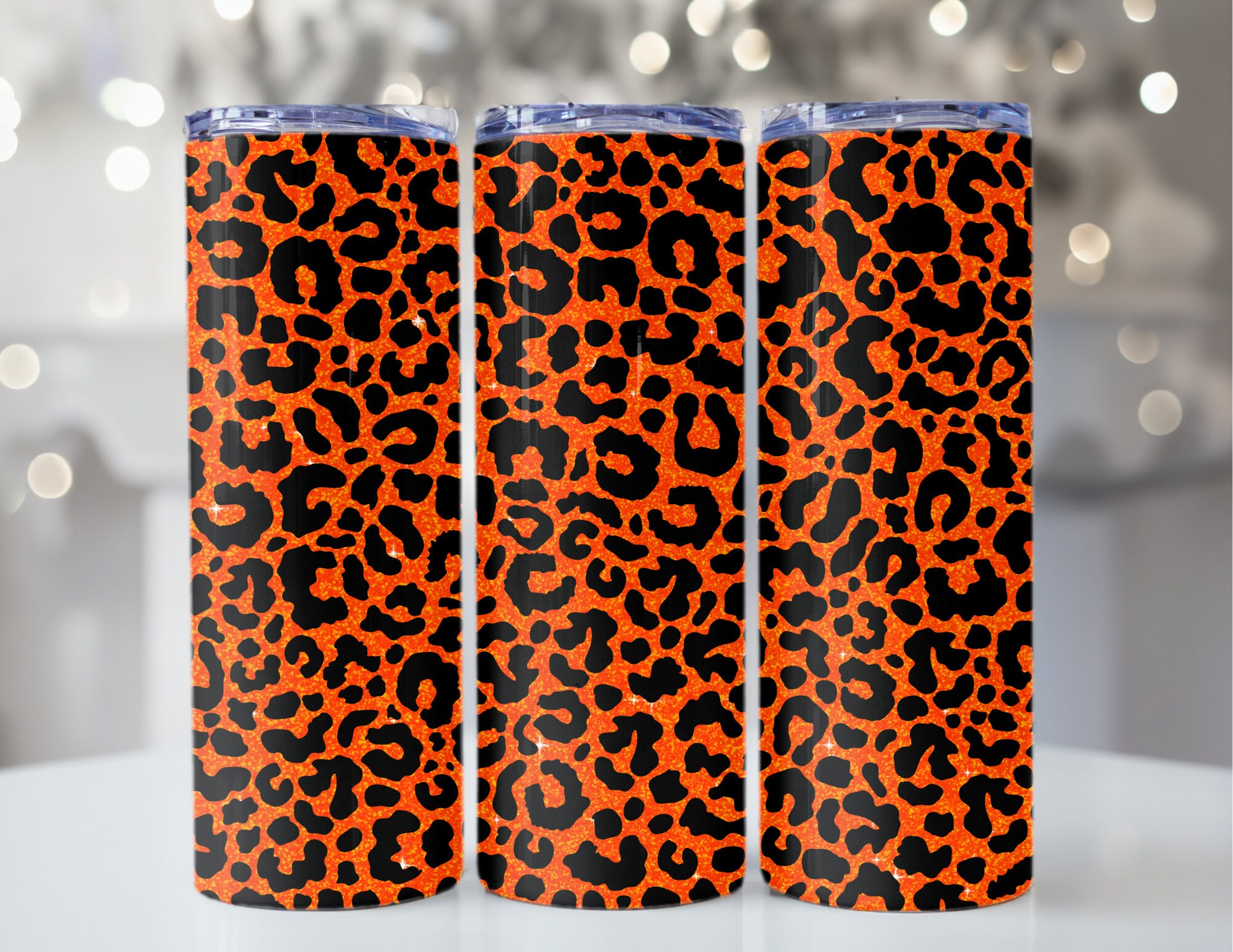 Personalized Tumbler Wrap Add Name Tumbler Wrap Leopard Glitter personalized-tumbler-wrap-add-name-tumbler-wrap-leopard-glitter