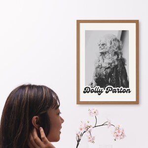 Set of 4 Dolly Parton Digital Prints - Inspirational Quotes & Artistic Portraits for Home Decor