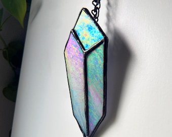 Atrapasol de amatista de cristal de colores hecho a medida / Gema morada / Decoración de ventana bohemia hecha a mano / Regalo para amantes de los cristales, acento espiritual para el hogar