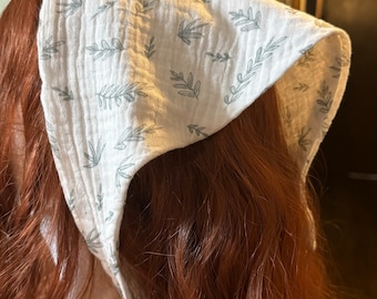 Rosemary Leaf Bandanna | cottage core| hippy| boho