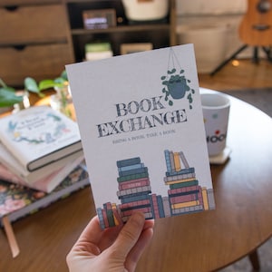 Book Exchange Invitation, Book Swap Event Invitation, Editable and Printable, Instant Download
