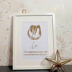 Personalised pet foil paw print