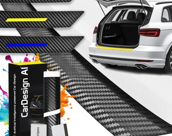 Carbon fiber/transparent loading sill protector suitable for BMW X2 F39 2018-2025 (5-door, crossover SUV) paint protection film for bumper and trunk