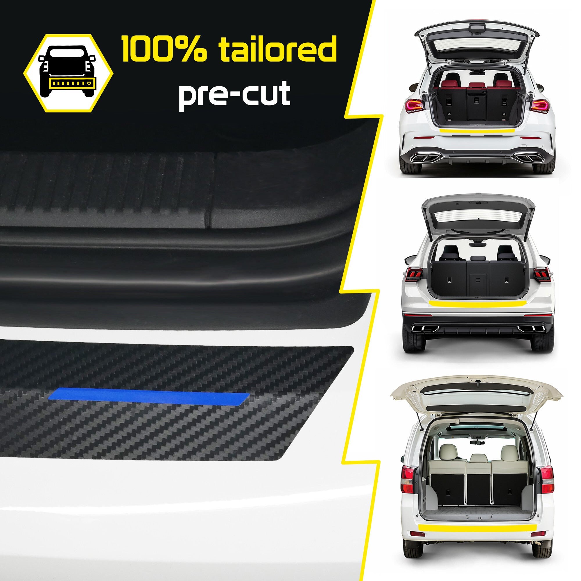 FDAIUN Película Protectora De Pintura De Coche Precortada Transparente Brillante Para BMW Serie 5 G30 M Sport 2021-2023 PPF, Película Protectora De TPU HD, Accesorios Exteriores (techo Solar Parte