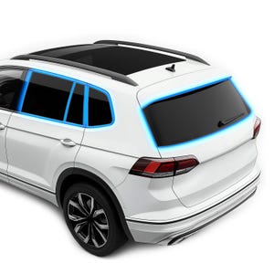 Zestaw do przyciemniania szyb samochodowych do VW ID.4 | ID4 | ID 4 2020-2027 (5-drzwiowy SUV): przyciemnianie szyb, przyciemnianie, ochrona przeciwsłoneczna