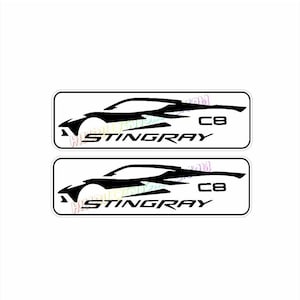 2 ~  C8 Stingray Sticker set of 2. ~ 1.5&quot;x 5.&quot;Long . C 8 Corvette sticker.  2020 - 2025  Stingray Models. Makes a great gift.
