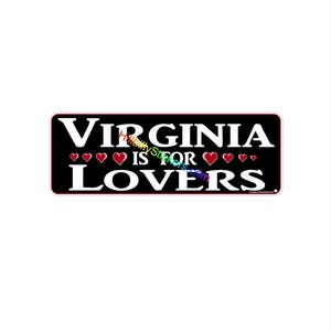 NEW - Virginia Bumper Sticker. 3&quot; x 8-1/2 long. Vintage looking Sticker. . (NEW design.)  It&#39;s UV & Water Proof for 4 years