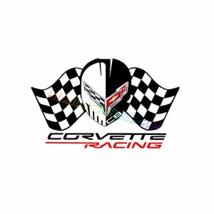 C 8 Racing Vette Sticker. 3&quot;x 5.&quot;Long - New on the Market. Beautiful Sticker.  Would make a great gift for a racing fan. Or to Collect.