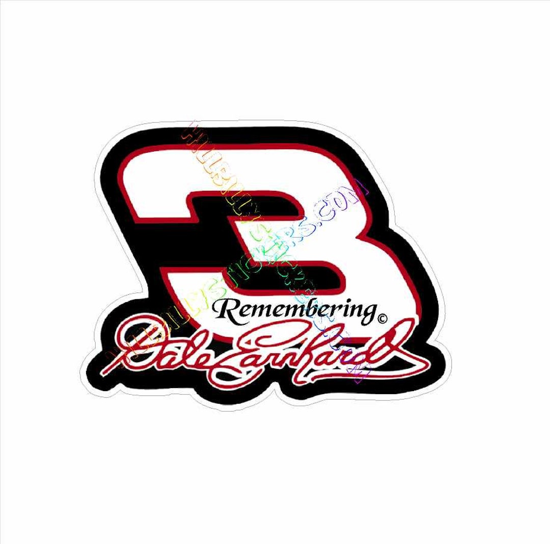 Remembering Dale Earnhardt 3 Sticker 3.2 Tall X 4 Wide. Awesome ...