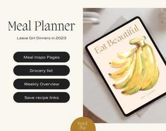 Digital Meal Planner by Pencil Play Planners | Digital Planner for Goodnotes & Notability on iPads | 'Daily Palate'