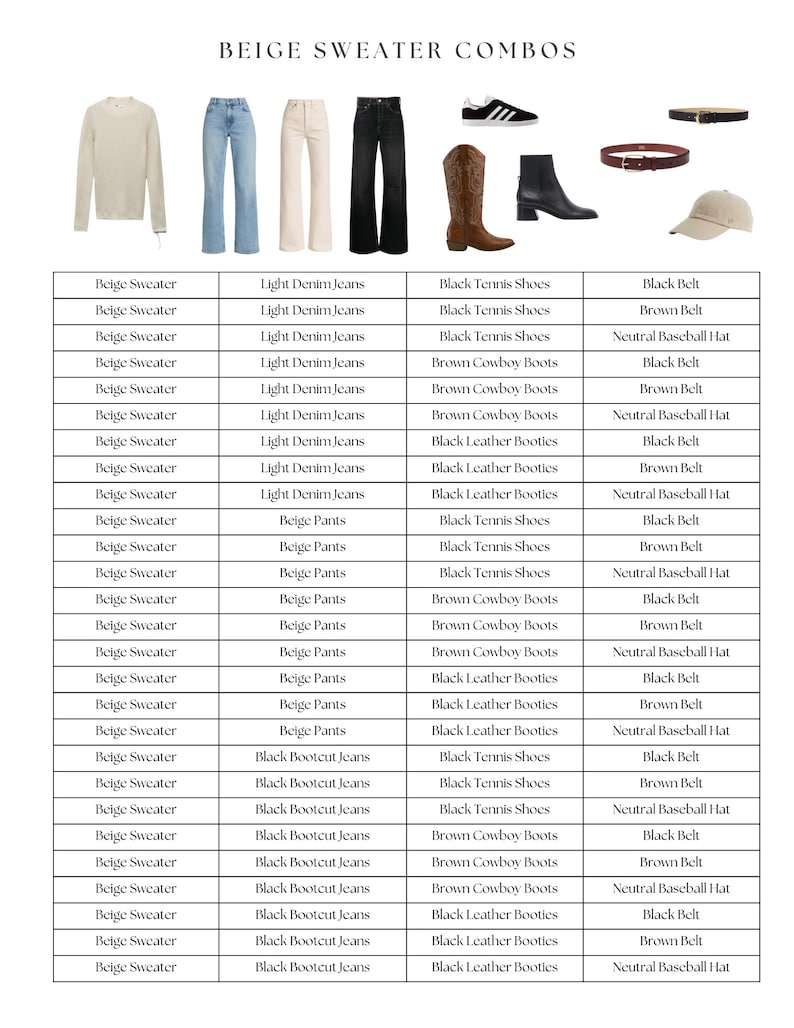 Casual chic | 333 Lookbook | Gen Z-mode | Spaarzaamheid | Minimalistische kledingkast | Stijlgids Mix/Match-outfits | Capsulegarderobe| Neutrale kleuren afbeelding 6