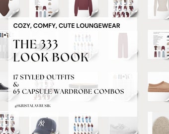 Cute Comfy Cozy Loungewear | 333 Lookbook | Gen Z Fashion | Thrift | Minimalist | Style Guide | Mix/Match Outfits | Capsule Wardrobe