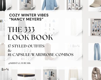 Gezellige winter: Nancy Meyers | 333 Lookbook | Gen Z-mode | Spaarzaamheid | Minimalistische kledingkast | Mix/match-outfits | Capsulegarderobe | Stijlgids