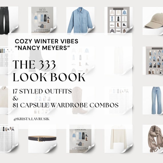 Cozy Winter- Nancy Meyers | 333 Lookbook | Gen Z Fashion | Thrift | Minimalist Wardrobe | Mix/Match Outfits | Capsule Wardrobe | Style Guide
