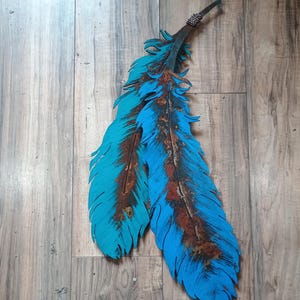 Arte de metal 3D con plumas