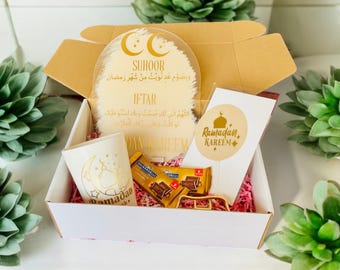 Custom Ramadan Gift Box, Dua Sign, Mug, Cake Topper