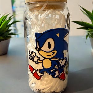 Sonic the Hedgehog Cup: 20oz Kids Glass Tumbler