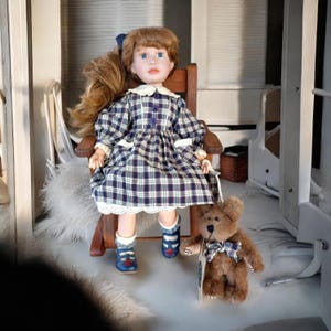 Vintage Boyd&#39;s Porcelain Doll: Taylor and Jumper, Limited Edition with COA