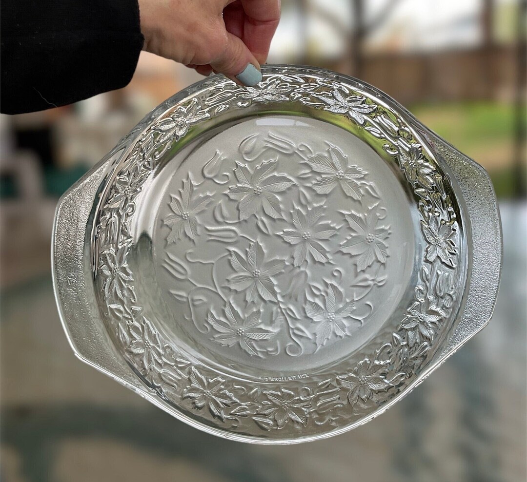 Princess House Pie Plate Fantasia Pressed Crystal Glass 10 3/4 Etsy