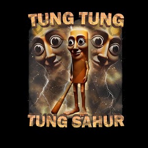 Tung Tung Tung Sahur Engraçado Meme Brainrot Humor Gen Z PNG Arquivo